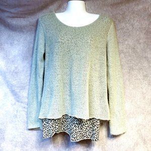 Layered Mohair Sweater Top